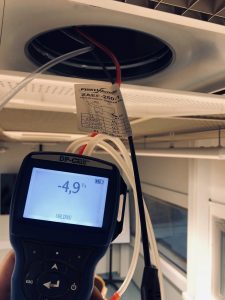 Ilmamäärän mittaus venttiililtä